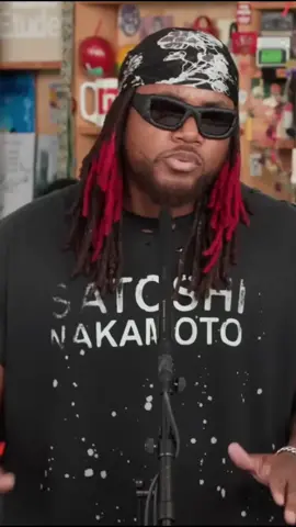 Yes it is live at NPR music’s tiny desk  #yesits #leonthomas #tinydesk 