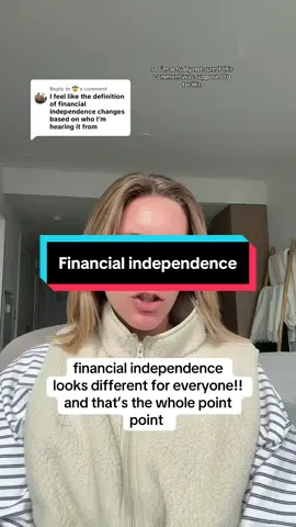 Replying to @🤠 what does financial independence look like for you? 
