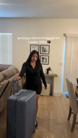 Who else tries to fit as much as you can in one checked luggage? 😆 #packing #travel #familytravel 