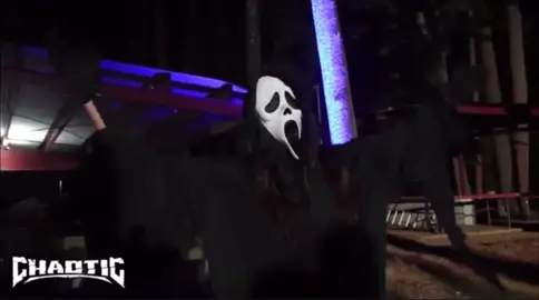 Ghostface 🤝 Pro Wrestling in the woods #prowrestling #indiewrestling #WWE #aew #fyp 