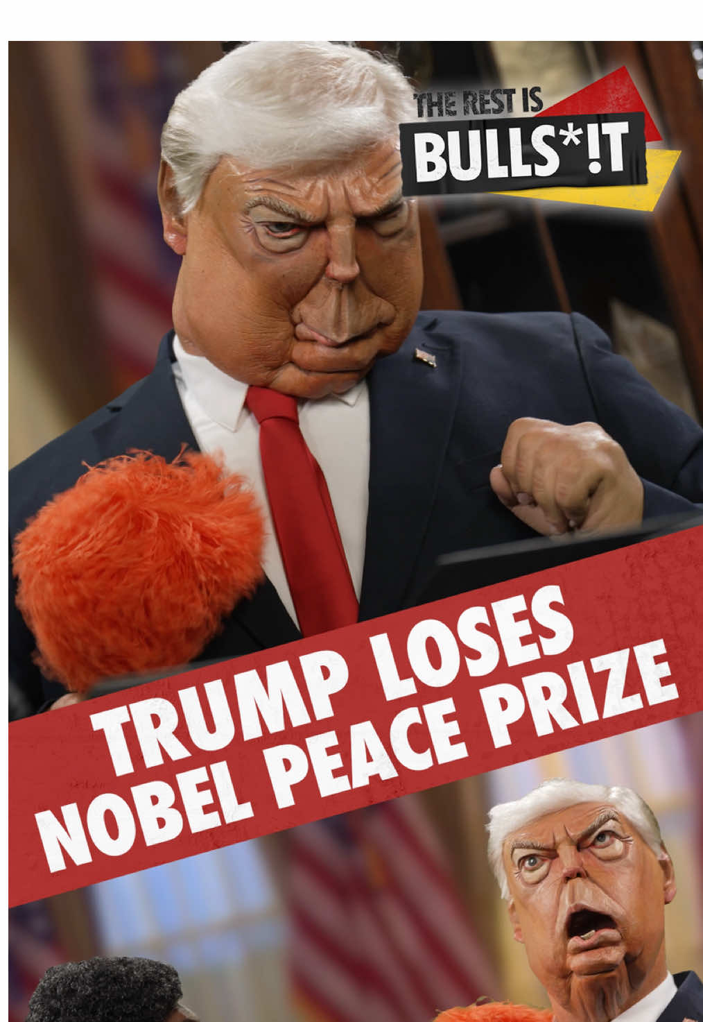Donald Trump finds out he lost the Nobel Peace Prize...Brand new ep of Spitting Image: The Rest Is Bulls*!t out TONIGHT 7pm on YouTube!