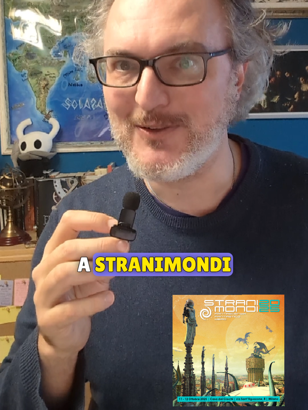 Se sei a Milano oggi (sabato 11 ottobre) incontriamoci a #StraniMondi! 🚀 La fiera della fantascienza, del fantasy, del weird, dell’horror e del fantastico in generale. Alla Casa dei Giochi in via Sant’Uguzzone, 8. #StayEngaged ✨