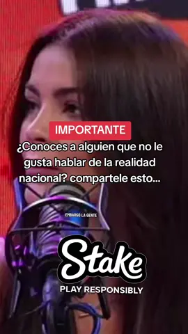 Lo que acaba de pasar con #dinaboluarte y la realidad nacional es de importancia de todos #goodtime #parati #lauraspoya 