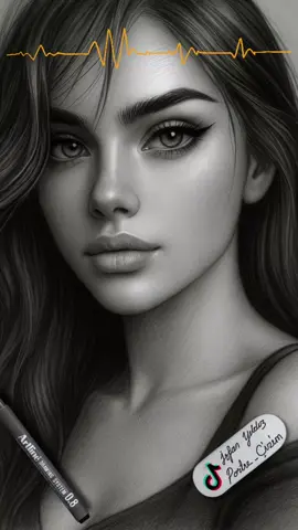 “Ritmin hızına yetişen bir kalem... saniyede sanat! ⚡🎧”#karakalemsanat #karakalem #karakalemçizim #pencilportrait #tiktokart 