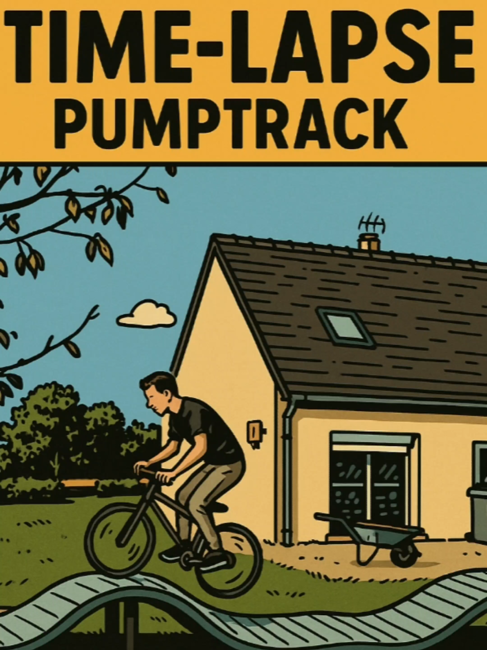 petit time-lapse de 6min qui reprend toutes les étapes de fabrication de la première section du pumptrack avec en plus la dernière modification.  #wooden #bmx #pumptrack #palette #bois 