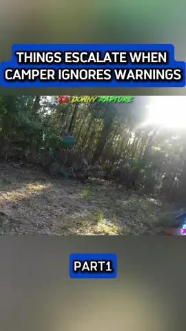 Things Escalate When Camper Ignores Warnings #fyp #police #bodycam #cops 