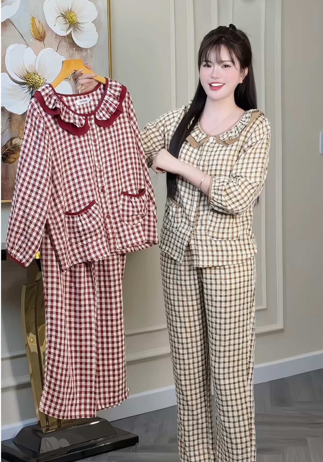 Đồ bộ mặc nhà dài tay #champhanriview #pijama 