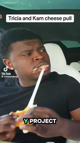 Tricia and kam cheese pull prank  #CapCut #funny #BlackTikTok #yapping #cheesepull 