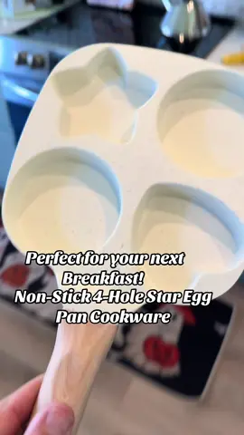 You will love this! 🔥 Non-Stick 4-Hole Star Egg Pan Cookware, #TikTokShop #pricesmayvary #cooking #tiktokshopfalldealsforyou 