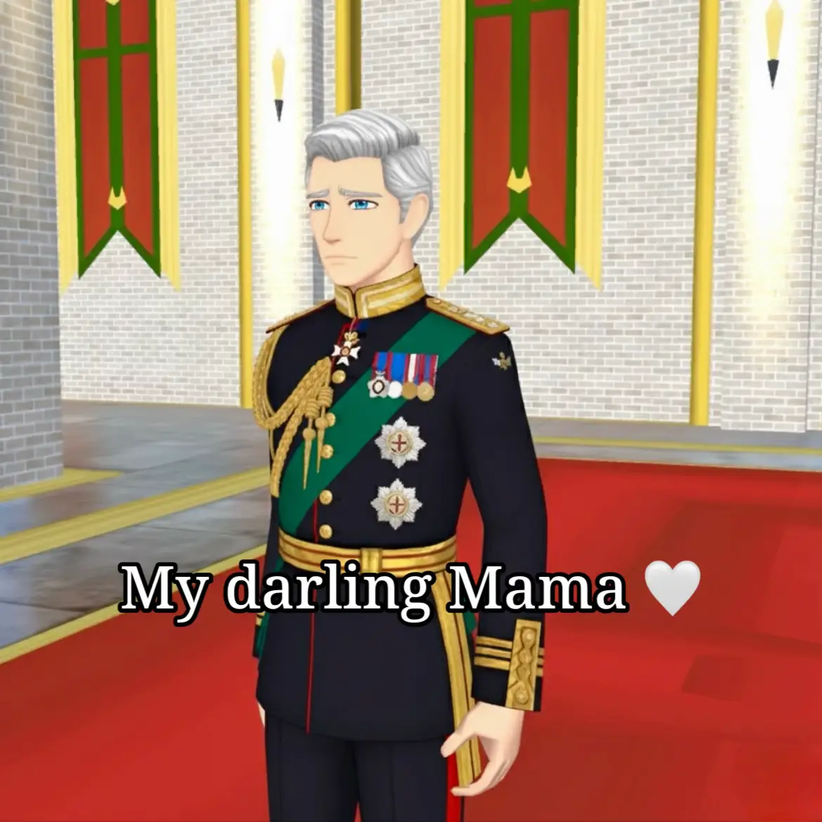 to my darling mama ( Charles III ) 🤍 Queen Elizabeth II ( sakura version ) #england🇬🇧  #thecrown  #queenelizabethii  #kingcharlesiii  #ฟีดดด 