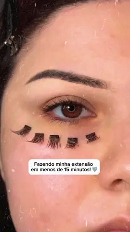 Extensão de cílios em casa #extensaodecilios 
