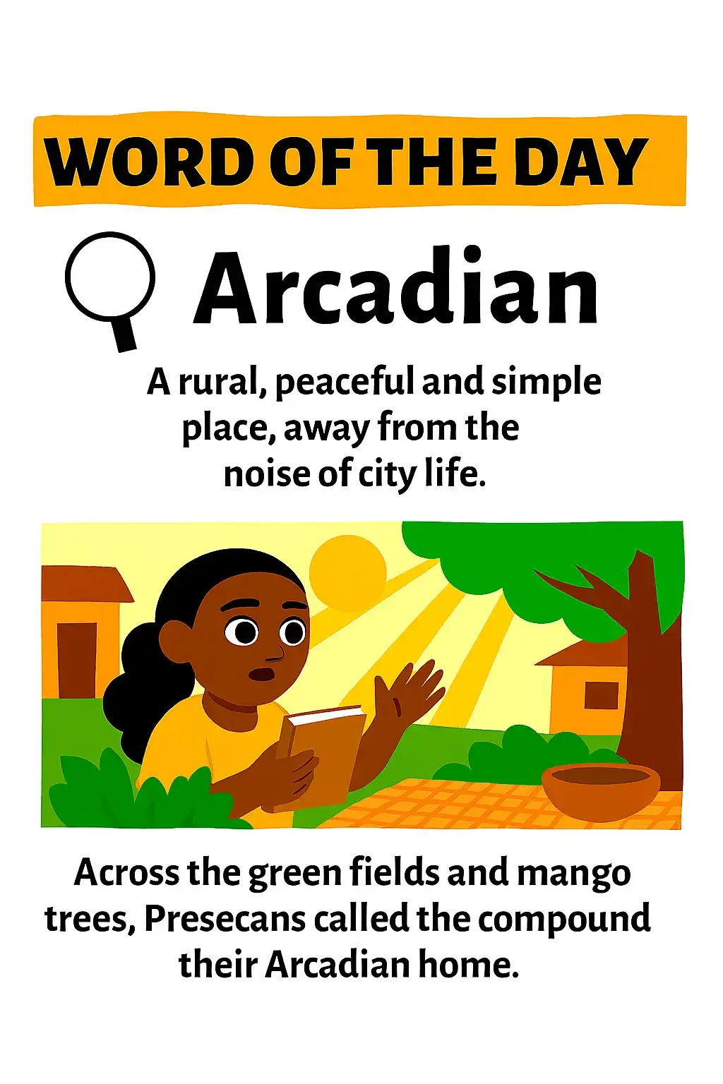 Word Of The Day: Arcadian .. ... #LearnOnTikTok #GrammarCheck #EnglishTips #WordOfTheDay #LearnEnglish 