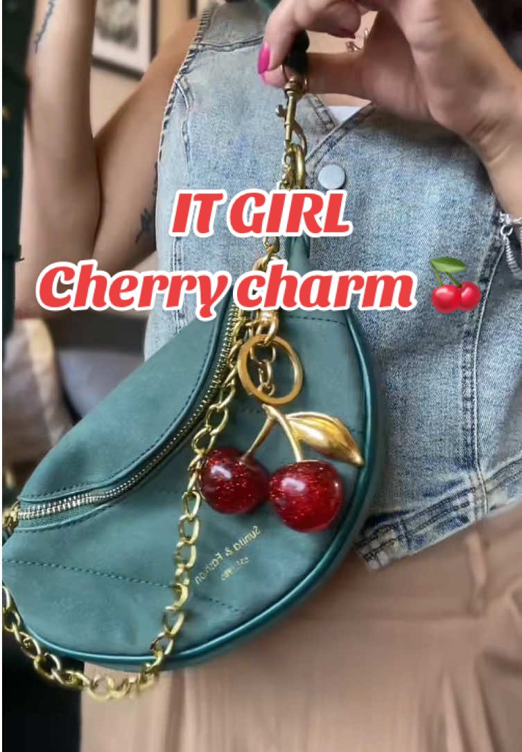 When I tell you I love this bag, I mean it!  It’s the perfect accessory for all your bags 🍒 #cherrybagcharm #tiktokshop #purseaccessories #cherrydupe 
