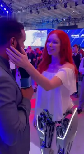 2025 - LA Expo - It’s incredible the realism of this robot #humanoid #robot #android 