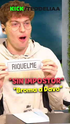 BROMA DEL IMPOSTOR A DAVO!  ig: teodeliaa #davooxeneize #lacobra #benitosdr #agusneta #teodelia 