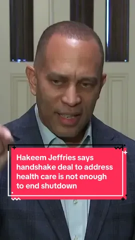 House Minority Leader Hakeem Jeffries (D-N.Y.) said Friday that a GOP commitment to address ObamaCare subsidies later in the year is not enough to end the government shutdown.   Jeffries said Republicans have tried for more than a decade to gut the Affordable Care Act (ACA), including a repeal effort in President Trump’s first term, leaving Democrats distrustful of any health care deals with GOP leaders that aren’t set in stone with legislation.   “Republicans have zero credibility, zero, on the issue of health care,” Jeffries told reporters in the Capitol.