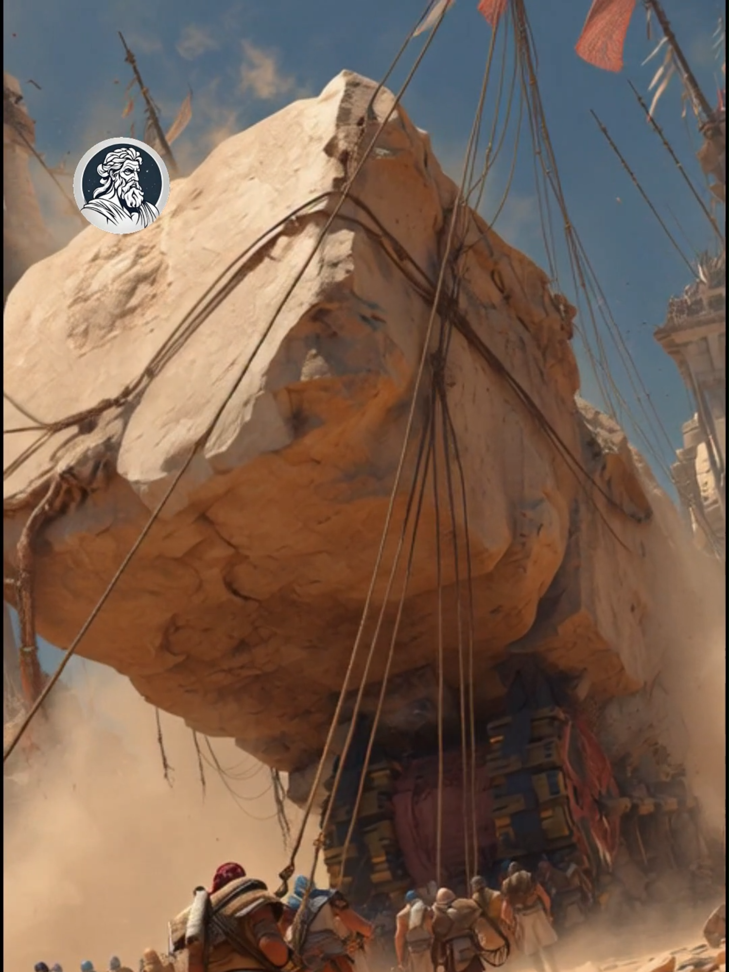 HOW THE PYRAMIDS WERE MADE #cadamitologia #fyp #giants #ai #egypt #desert #pyramids #alien