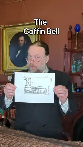 Glanmore Presents Historic Inventions, The Coffin Bell. There have been numerous iterations of this style of safety device. The idea is to have a bell, alarm or flag that is triggered from inside the coffin. This was to help alleviate the fear of being buried alive. #nopestalgia #historicinventions #victorianera #History 