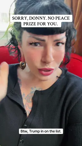 #nobelpeaceprize #sorrydonny #trumpisonthelist 