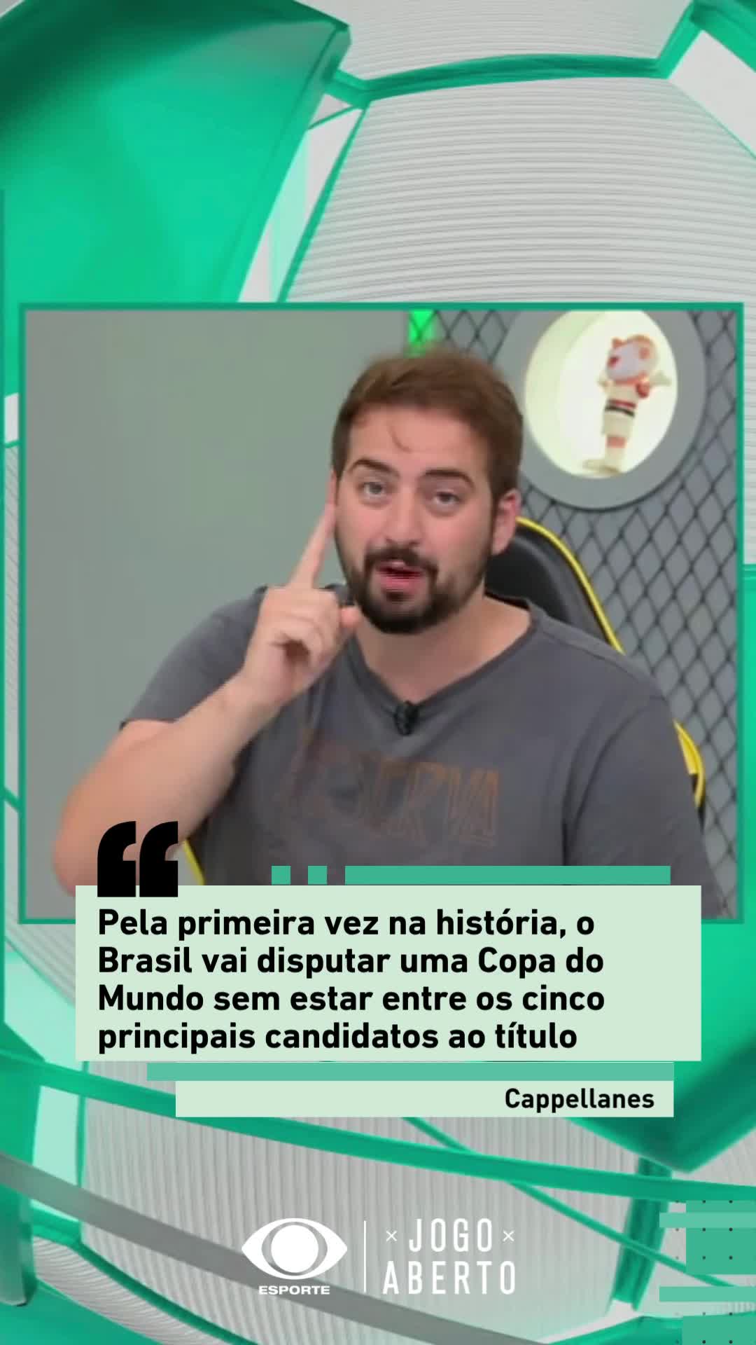 Brasil não está entre os cinco principais candidatos ao título da Copa do Mundo? 🤔🇧🇷 #JogoAberto