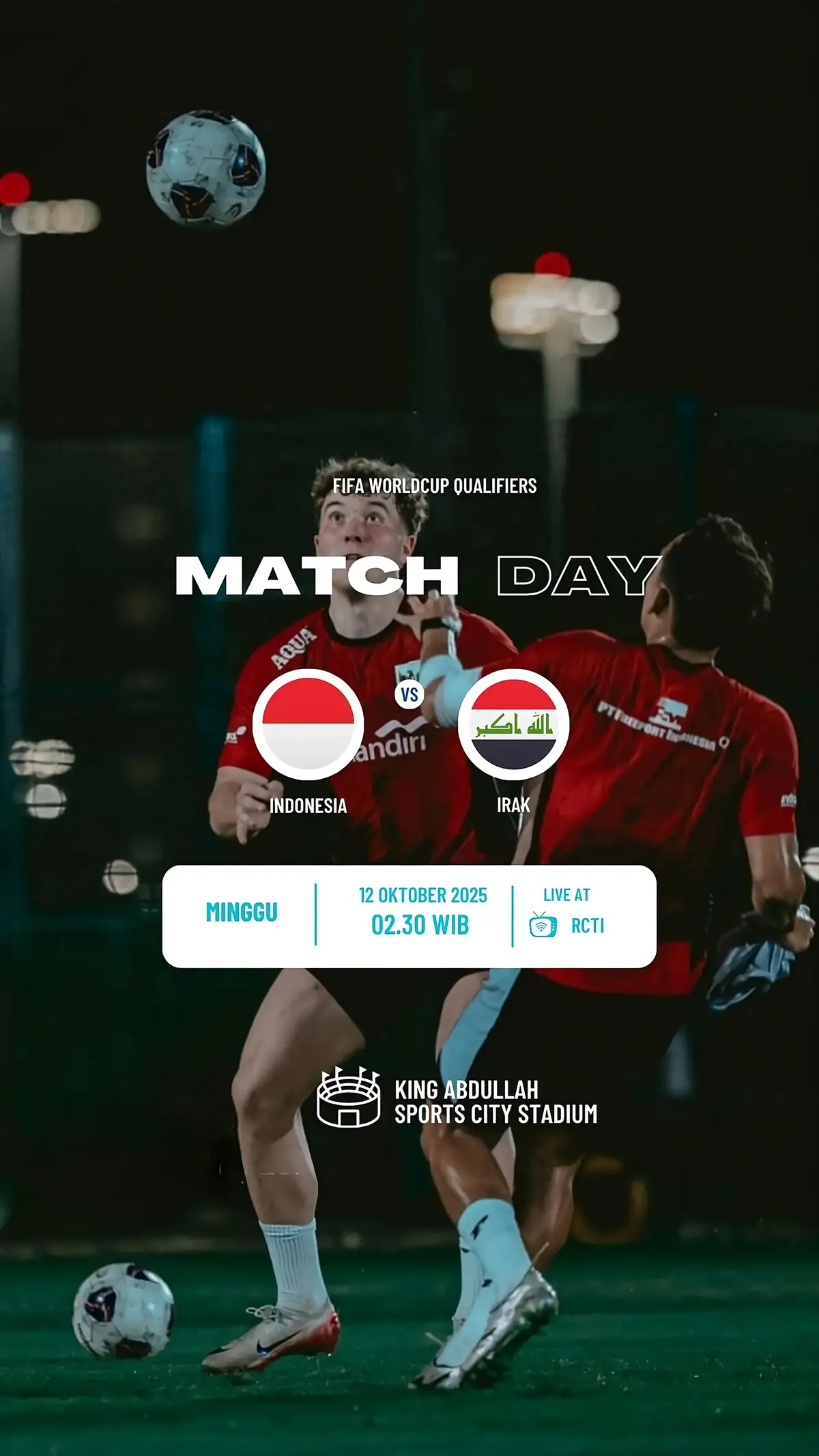 Ladies and gentlemen, please stand for a moment to sing the national anthem Indonesia Raya.