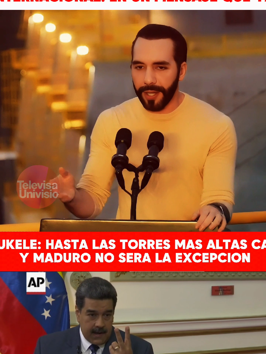 Bukele lanza potentes palabras contra Maduro. #bukele #elsalvador #fyp #venezuela #maduro 