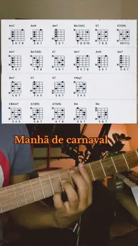 Manhã de carnaval 🎶😁🎶🎶🎶🎶🎶🎶(Chord Melody) #voicings #chordemceee #fingerstyle 