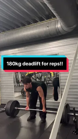 180KG for Reps 💪 Moving Heavy Weight #GymLife #gym #fy #fitnessjourney #deadlift 