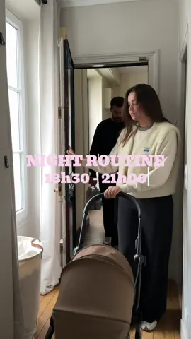 Routine du soir avec Ava 🌸 18h30-21h00  Attention si on décale d’une minute ! #babyroutine #Nightroutine #babyvlog #momtok #grwm @Beaba France @Momcozy Official 