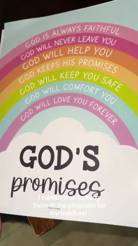 God’s promises posters for our littles! 