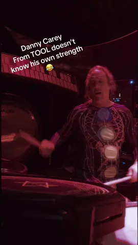 Danny Carey once hit the gong so hard it came off the rack #tool #drummer #drumming #concertfail #metal 