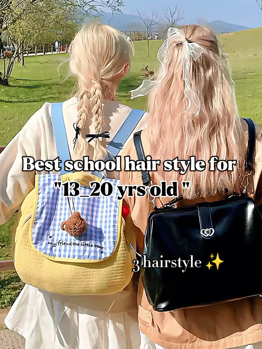 cute hairstyle for school 🎒#follow#fyp#viralvideo #uk #hair 