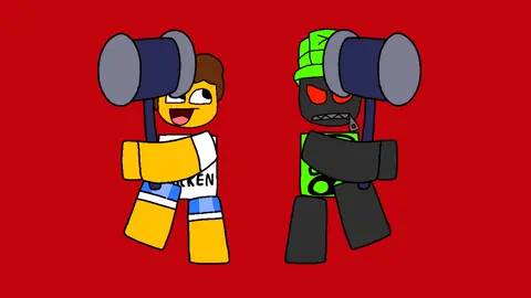 The Admin and Rumor Show!(É uma ironia, blz?) #animation #flipaclip #robloxfyp #blocktales #shedletsky #1x4 #notforsaken #baconhair 