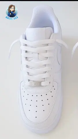 The best way to lace Air Force 1 with long laces. Get a relaxed, loose-laced look - and keep your sneakers from slipping off your feet! 😅 #NikeAirForce1  #sneakers #lacingtutorial #ShoeDIY #fyp