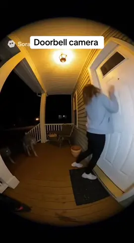 Doorbell camera #sora #sora2 #scary #horror 
