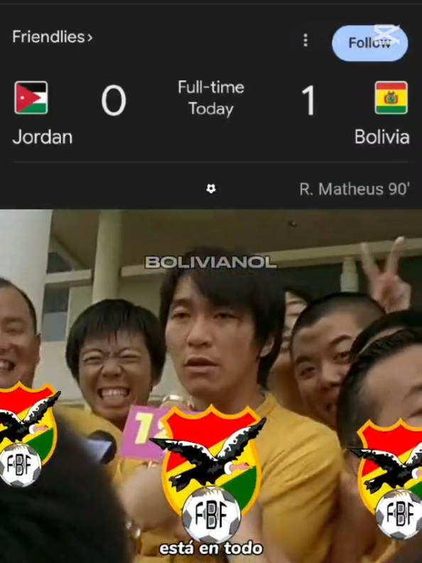 Bolivia derrota a Jordania Vamos Bolivia Caraj* por el mundia #fechafifa #boliviavsjordania #seleccionboliviana #bolivia #jordania