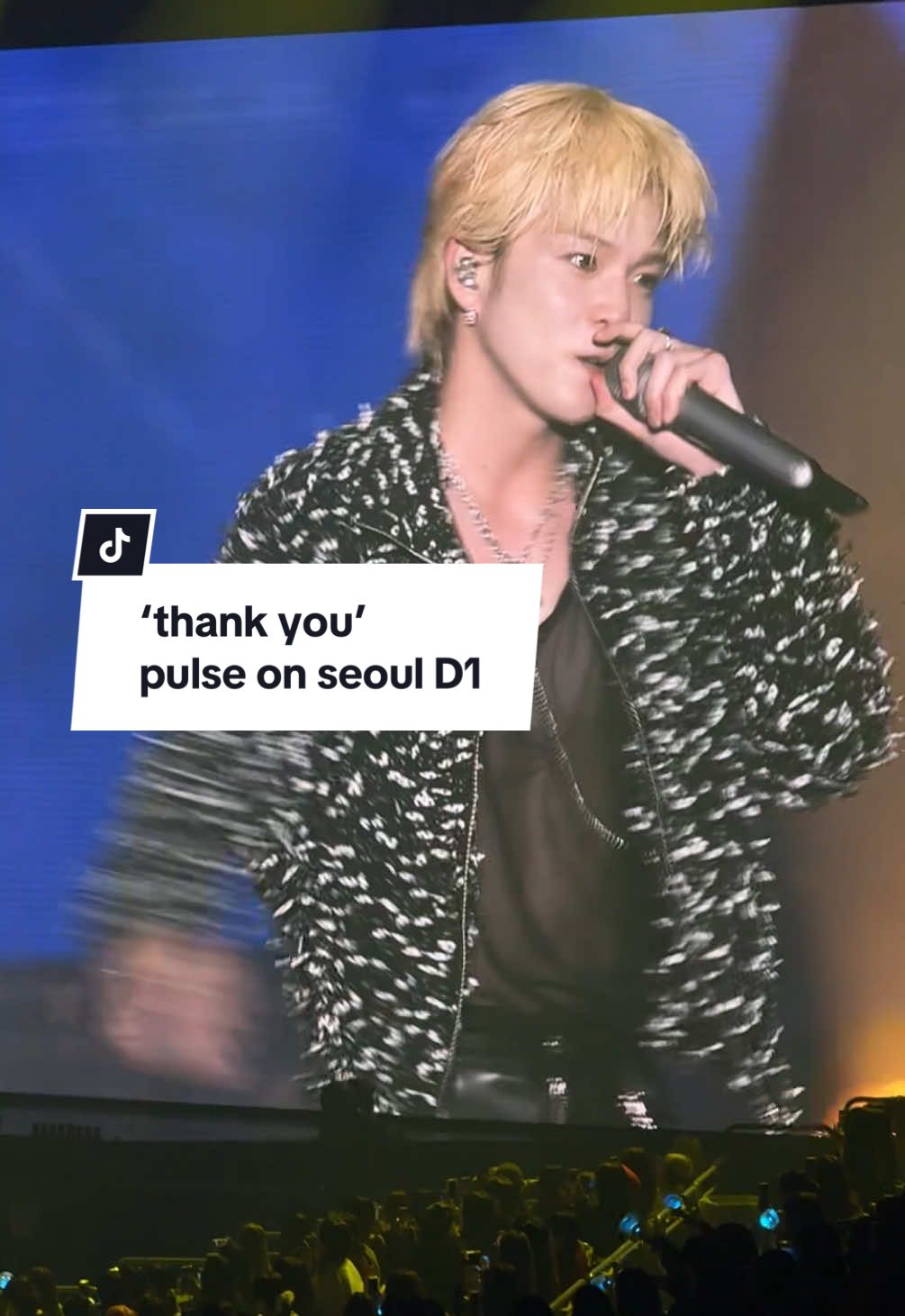 ‘THANK YOU’ it’s still on pulse on setlist 🥹💛 #asahi #treasure_yg 