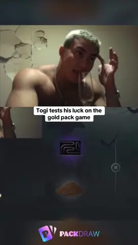 Togi tests his luck on the gold pack game #kickstreaming #togi 