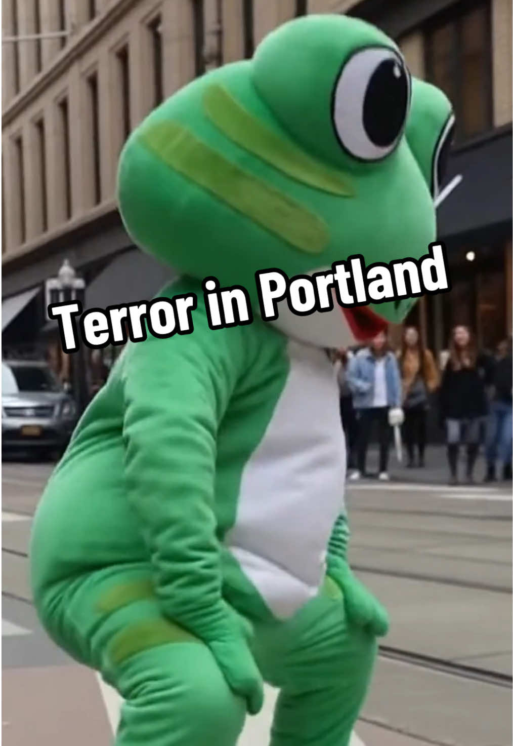 According to Trump, Portland is being burned to the ground and this goes on night after night. #portland #fdt #democrats #republicans #greenfrog 
