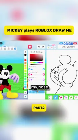 MICKEY plays ROBLOX DRAW ME#drawme #mickeymunch #roblox #robloxtiktok #robloxfyp 