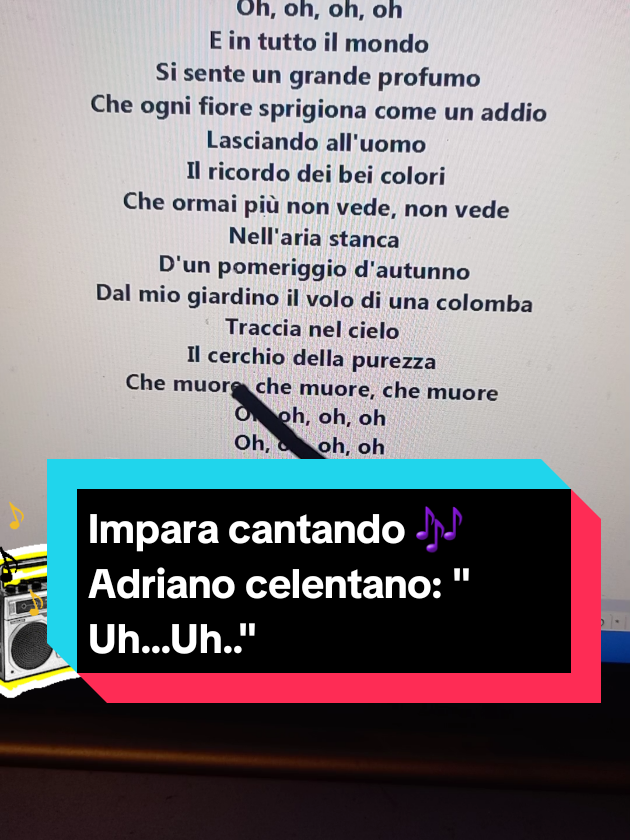#latulipenoire #canzoniitaliane #adrianocelentano #lyrics_songs #imparacantando 