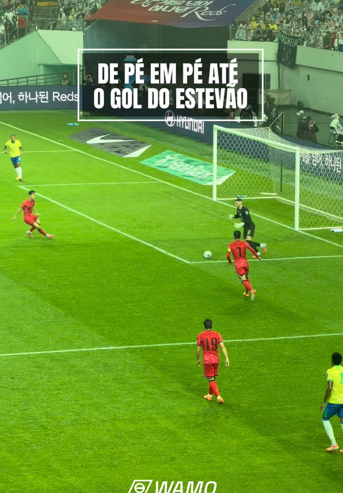 DE PÉ EM PÉ ATÉ O GOLA DE ESTEVÃO! #selecaobrasileira #selecao #brasil #palmeiras #estevao 