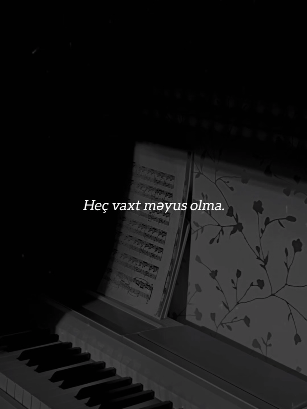 Ən qaranlıq an, səhərə ən yaxın andır.   Büdrəmək həyatın bir hissəsidir, amma qalxmaq iradənin.   Səhvlərini bağışla, yoluna davam et.   Heç vaxt, heç bir anda ümidini itirmə — çünki Allah heç vaxt ümid edənləri yarı yolda qoymaz...❤️
