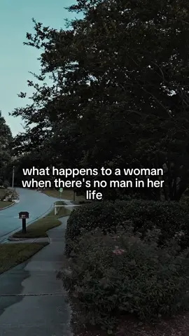 What happens to a woman when there’s no man in her life.🤍. .⁣ .⁣ .⁣ . #peace #happiness #motivation #inspiration #truth 