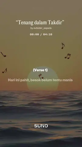 genre: reggae sufi tema: sabar, Ridha dan yakin bahwa semua sudah tertulis dengan hikmah  #reggae #sufi #takdir #allah #hikmah 