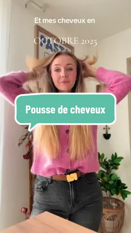 On en parle de cette pousse ? 😍! Et encore j’avais coupé les pointes entre temps 🤭 #hair #fyp #mum #hairstyle 