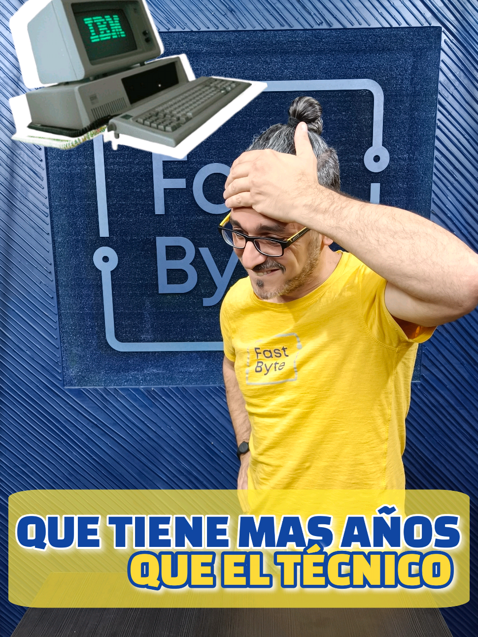 😂 Hoy 🤣 ha pasado algo gracioso💥 en Fast Byte 💻. Mandamos a uno de nuestros nuevos  técnicos 👨‍🔧 a reparar un ordenador 🖥️… y resulta que el ordenador era mas viejo que el propio técnico 😳🕰️ Sí ,si 😅. Cuando lo vio dijo: le debo un respeto a este añarato 😆. #informática #tecnología #humor #ordenadores #fastbyte 