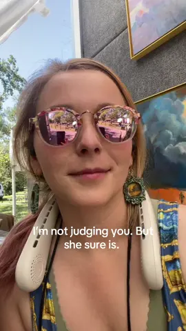 Shes a people watching master 