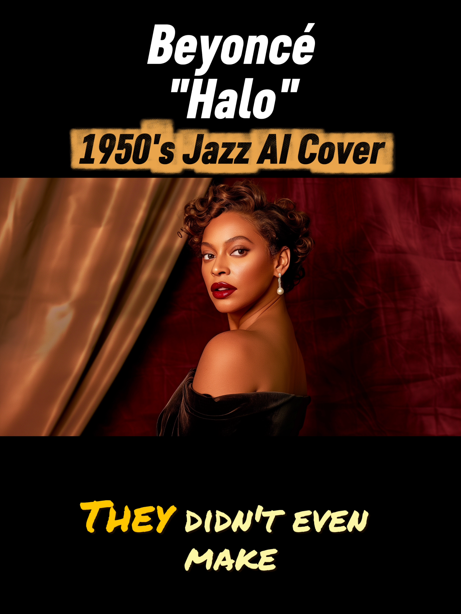 ✨ Get ready to be swept off your feet with a dazzling rendition of Beyoncé - Halo (1950's Jazz AI Cover)! 🎶 Our incredible vocalist transports you to a sophisticated era of smooth jazz, reimagining this modern classic with timeless elegance and captivating charm. Prepare for a heartwarming serenade that will have you feeling the pure, unadulterated glow of affection. It's a breathtaking fusion of past and present that truly shines! 😇💖 🧠 Full credit to the original artist who created this masterpiece. We’re just helping the signal reach new listeners. 🎧 Hear it in full here 👇 📺 https://www.youtube.com/watch?v=pvU_eMN2KHQ Hashtags: #HaloCover #Beyonce #50sJazz #AICover #MusicParody #RetroVibes #AlternateHistory #VintageJazz  #LoveSongs #ClassicHits #Nostalgia #ai #fyp #digitaldelusions
