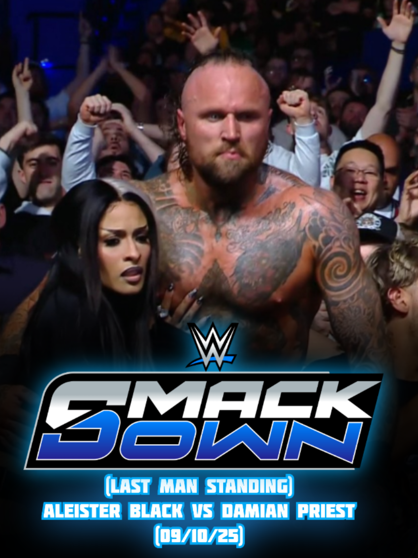SmackDown (10/10/25) [Yesterday] (Last Man Standing) Aleister Black vs Damian Priest  ⭐️[HIGHLIGHT]⭐️ #aleisterblack #damianpriest #WWE #highlight #smackdown 